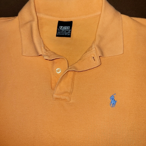 Ralph Lauren Polo Shirt Medium Orange - Picture 3 of 3